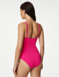 Tummy Control Padded Square Neck Swimsuit