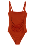 Tummy Control Padded Square Neck Swimsuit