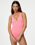 Padded Tie Back Plunge Swimsuit