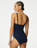 360 Tummy Control Padded Ruched Plunge Swimsuit