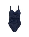 360 Tummy Control Padded Ruched Plunge Swimsuit