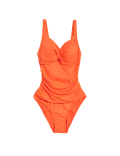 360 Tummy Control Padded Ruched Plunge Swimsuit