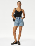 360 Tummy Control Padded Ruched Plunge Swimsuit