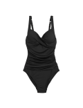 360 Tummy Control Padded Ruched Plunge Swimsuit