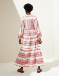 Cotton Rich Jacquard Maxi Beach Dress