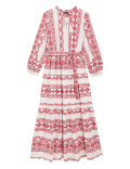 Cotton Rich Jacquard Maxi Beach Dress