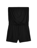Jersey Drawstring Sleeveless Playsuit