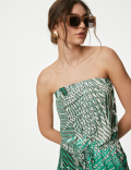 Jersey Printed Drawstring Playsuit