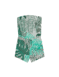 Jersey Printed Drawstring Playsuit