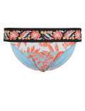 Floral Print Tanga Bikini Bottoms