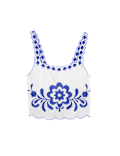 Pure Cotton Embroidered Beach Vest Top