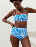 Tummy Control Printed Bikini Bottoms