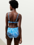 Tummy Control Printed Bikini Bottoms