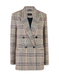 Checked Double Breasted Blazer