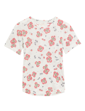 Linen Floral Crew Neck T-Shirt
