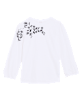 Pure Cotton Embroidered 3/4 Sleeve Top