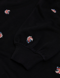 Pure Cotton Embroidered Sweatshirt