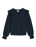 Pure Cotton Frill Detail Sweatshirt