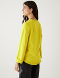 Pure Cotton V-Neck Sweatshirt