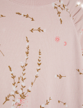 Pure Cotton Floral Embroidered Sweatshirt