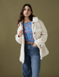 Modal Rich Printed Round Neck Fitted Top