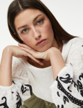 Pure Cotton Embroidered Top
