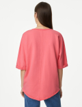 Pure Cotton Scoop Neck Sweatshirt