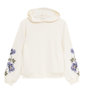 Cotton Rich Floral Embroidered Hoodie