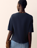 Pure Cotton Short Sleeve Boxy T-Shirt