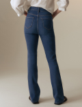 Lyocell Rich High Waisted Slim Flare Jeans