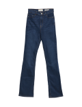 Lyocell Rich High Waisted Slim Flare Jeans