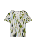 Linen Blend Printed T-Shirt