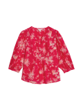 Pure Cotton Printed Notch Neck Blouse