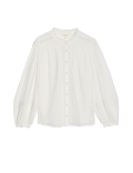 Modal Blend Lace Insert Blouse