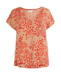 Pure Cotton V-Neck Pintuck Blouse