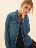 Pure Cotton Button Detail Long Sleeve Shirt