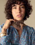 Pure Cotton Printed V-Neck Blouse