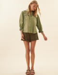 Pure Cotton Cutwork Detail Blouse