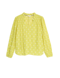 Notch Neck Popover Blouse