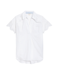 Pure Cotton Broderie Collared Blouse