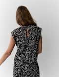 Embroidered Metallic Cami Top