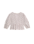 Pure Cotton Printed V-Neck Pintuck Blouse