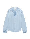 Satin V Neck Blouse