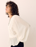 Lace Yoke Blouse