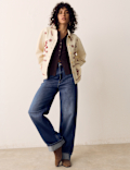 Pure Cotton Embroidered Overshirt