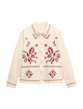 Pure Cotton Embroidered Overshirt