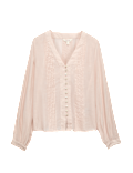 Textured V-Neck Blouse