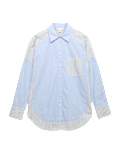 Pure Cotton Striped Oversized Shirt