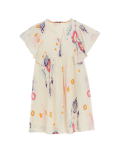 Pure Cotton Printed V-Neck Shift Dress
