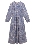 Pure Cotton Printed Tiered Dress